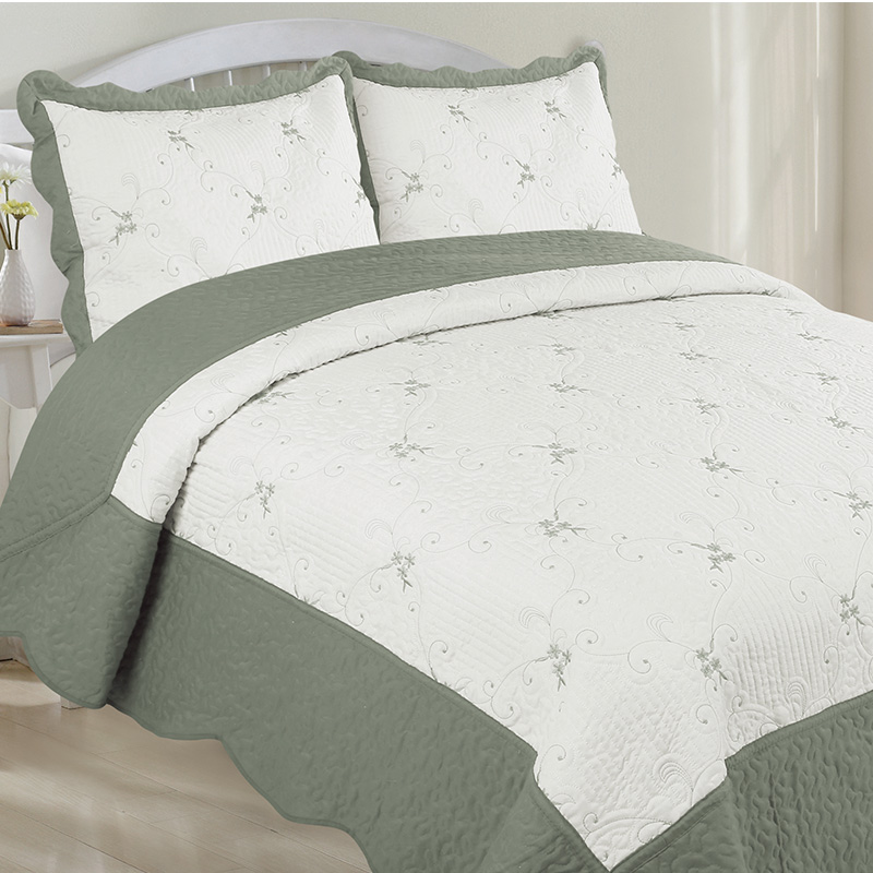 HJ Home Fashion Embroidery Quilt