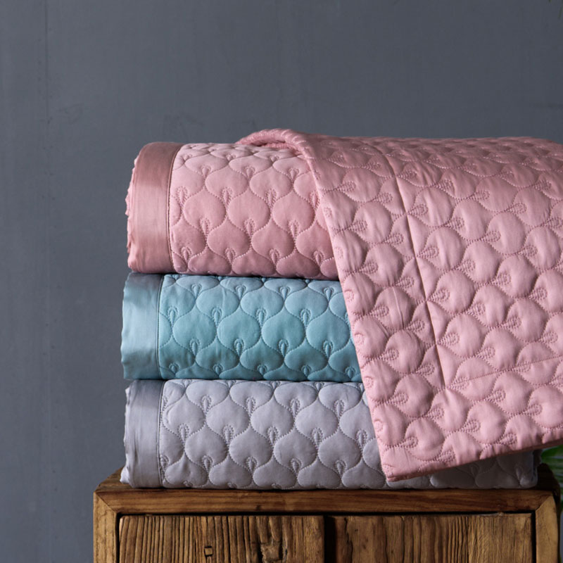 silk quilted bedspread